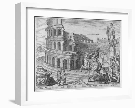 The Colosseum at Rome after Maarten Van Heemskerck, 1572-Philipp Galle-Framed Giclee Print