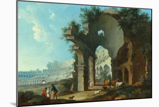 The Colosseum at Rome-Hendrik Van Lint-Mounted Giclee Print