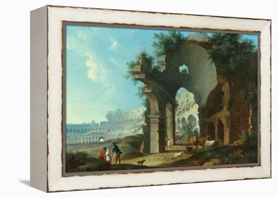 The Colosseum at Rome-Hendrik Van Lint-Framed Premier Image Canvas