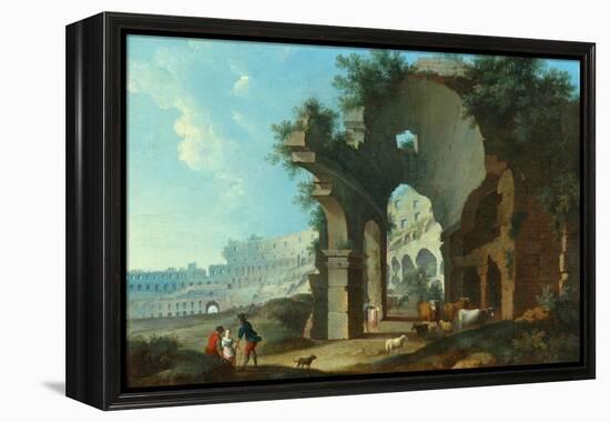 The Colosseum at Rome-Hendrik Van Lint-Framed Premier Image Canvas