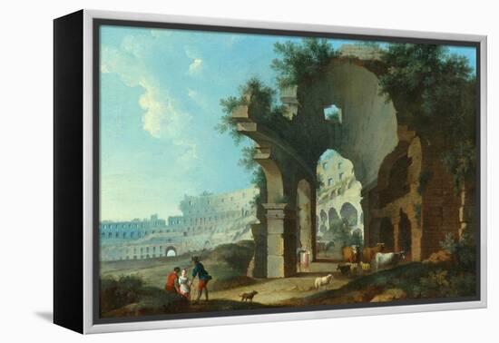 The Colosseum at Rome-Hendrik Van Lint-Framed Premier Image Canvas