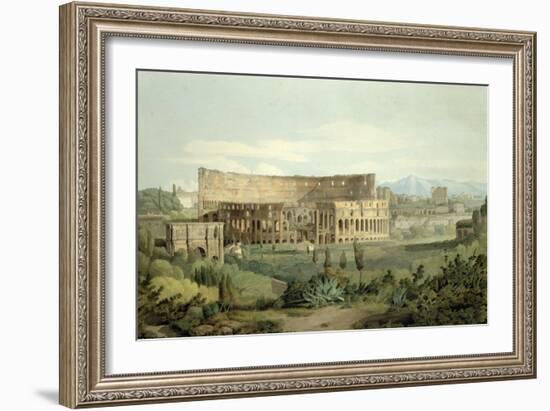 The Colosseum from the Caelian Hills, 1799-Francis Towne-Framed Giclee Print