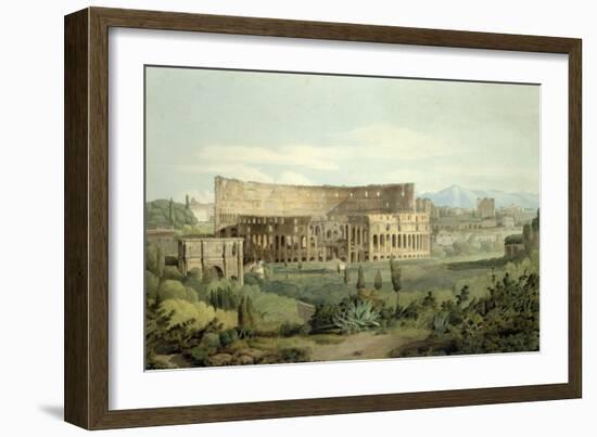 The Colosseum from the Caelian Hills, 1799-Francis Towne-Framed Giclee Print