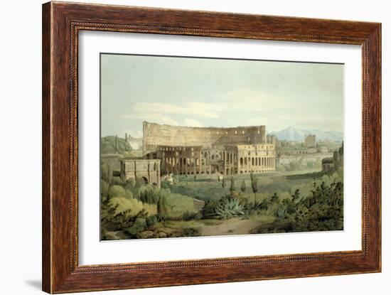 The Colosseum from the Caelian Hills, 1799-Francis Towne-Framed Giclee Print