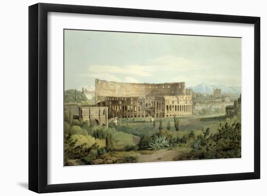 The Colosseum from the Caelian Hills, 1799-Francis Towne-Framed Giclee Print