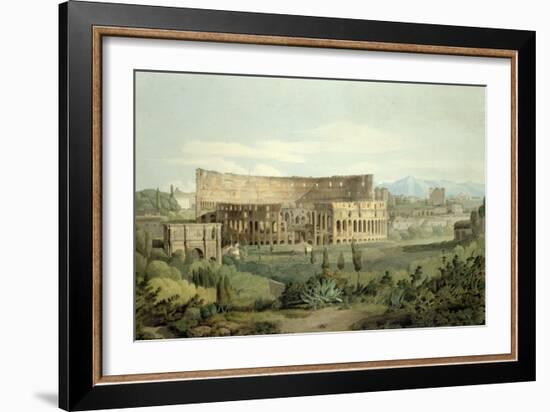 The Colosseum from the Caelian Hills, 1799-Francis Towne-Framed Giclee Print