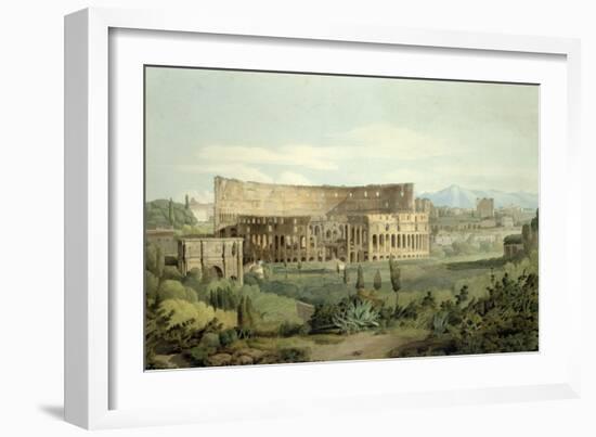 The Colosseum from the Caelian Hills, 1799-Francis Towne-Framed Giclee Print