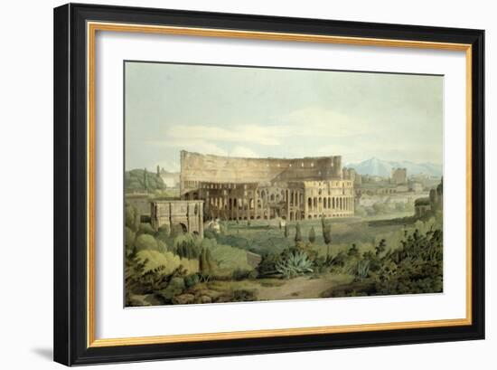 The Colosseum from the Caelian Hills, 1799-Francis Towne-Framed Giclee Print