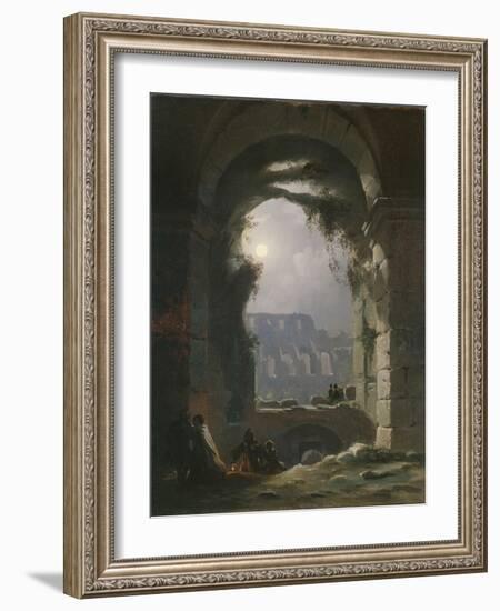 The Colosseum in the Night, Early 1830S-Carl Gustav Carus-Framed Giclee Print