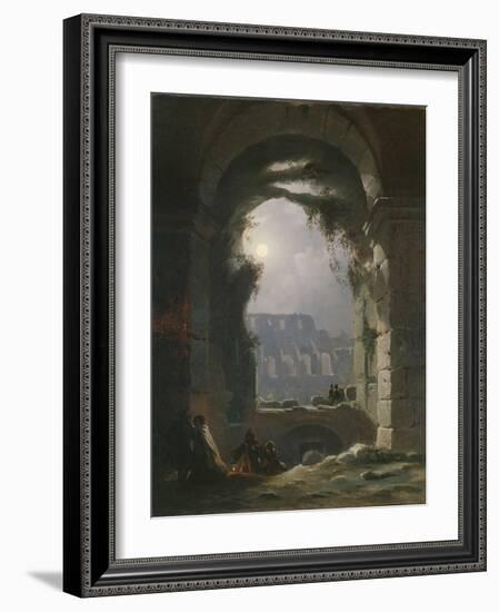 The Colosseum in the Night, Early 1830S-Carl Gustav Carus-Framed Giclee Print