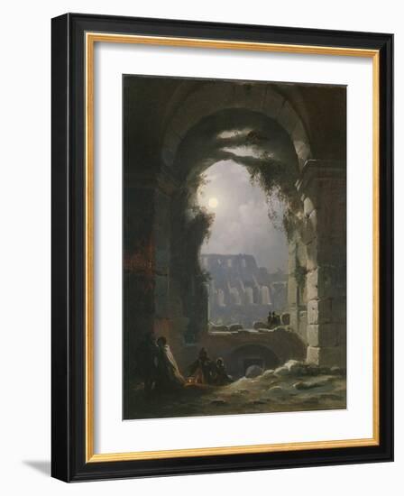 The Colosseum in the Night, Early 1830S-Carl Gustav Carus-Framed Giclee Print