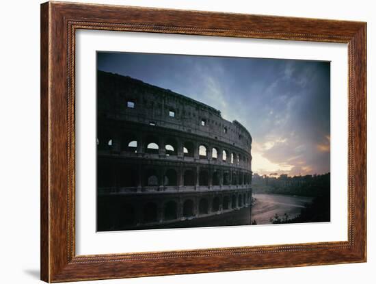 The Colosseum or Flavian Ampitheatre in Rome, Built by the Emperors Vespasian and Titus-null-Framed Giclee Print