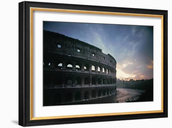 The Colosseum or Flavian Ampitheatre in Rome, Built by the Emperors Vespasian and Titus-null-Framed Giclee Print