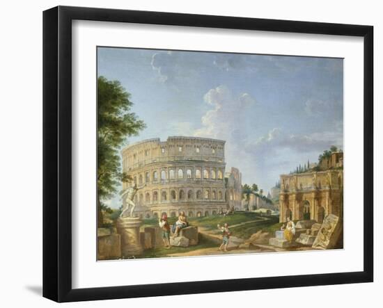 The Colosseum, Rome-Giovanni Paolo Pannini-Framed Giclee Print