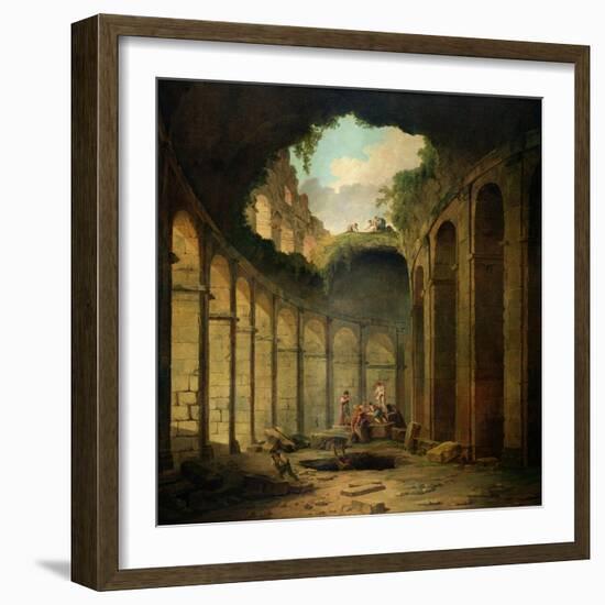 The Colosseum, Rome-Hubert Robert-Framed Giclee Print