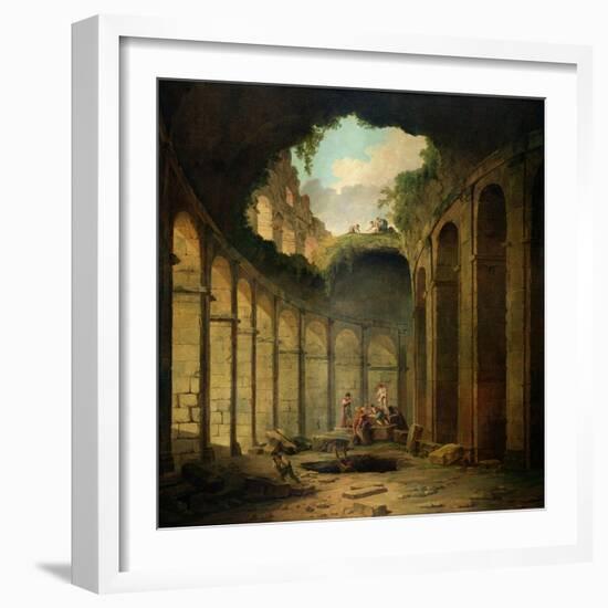The Colosseum, Rome-Hubert Robert-Framed Giclee Print
