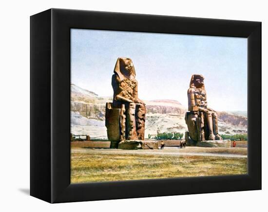 The Colossi of Memnon, Egypt, 20th Century-null-Framed Premier Image Canvas