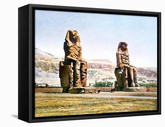 The Colossi of Memnon, Egypt, 20th Century-null-Framed Premier Image Canvas