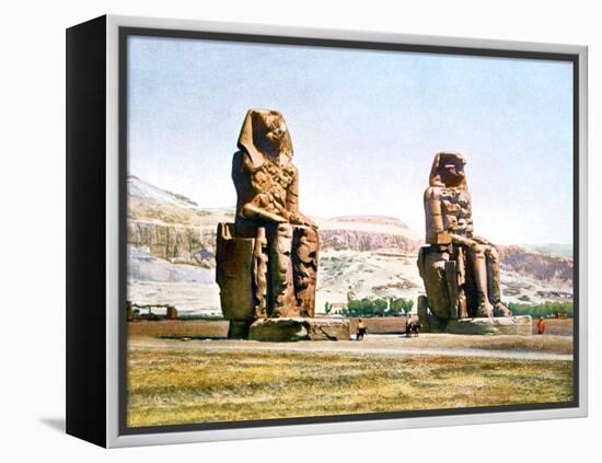 The Colossi of Memnon, Egypt, 20th Century-null-Framed Premier Image Canvas