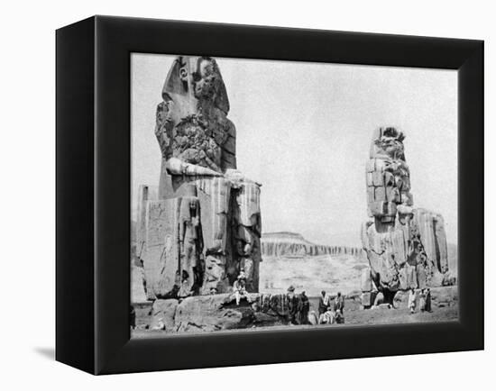 The Colossi of Memnon, Luxor (Thebe), Egypt, C1922-null-Framed Premier Image Canvas