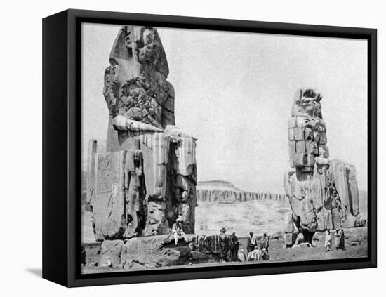 The Colossi of Memnon, Luxor (Thebe), Egypt, C1922-null-Framed Premier Image Canvas