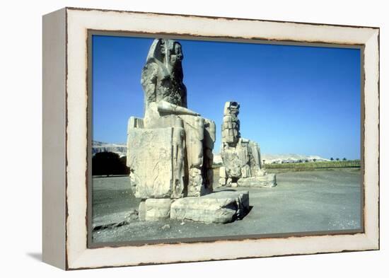 The Colossi of Memnon, Luxor West Bank, Egypt, C1400 Bc-CM Dixon-Framed Premier Image Canvas