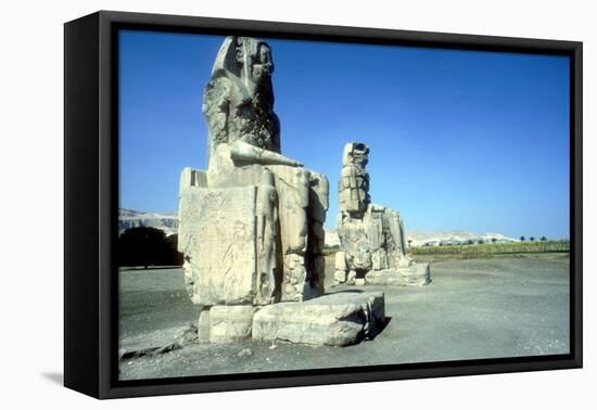 The Colossi of Memnon, Luxor West Bank, Egypt, C1400 Bc-CM Dixon-Framed Premier Image Canvas