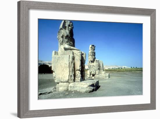 The Colossi of Memnon, Luxor West Bank, Egypt, C1400 Bc-CM Dixon-Framed Photographic Print