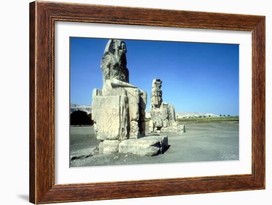 The Colossi of Memnon, Luxor West Bank, Egypt, C1400 Bc-CM Dixon-Framed Photographic Print