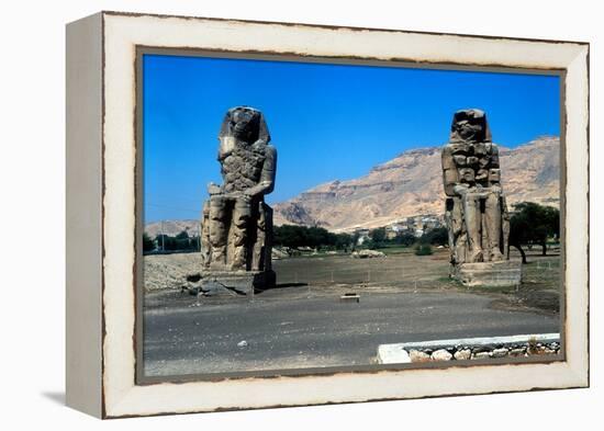 The Colossi of Memnon, Near the Valley of the Kings, Egypt, 14th Century Bc-null-Framed Premier Image Canvas