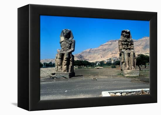 The Colossi of Memnon, Near the Valley of the Kings, Egypt, 14th Century Bc-null-Framed Premier Image Canvas