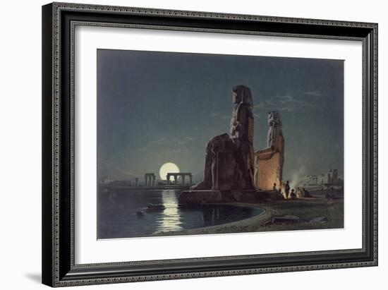 The Colossi of Memnon, Thebes, c.1872-Carl Friedrich Heinrich Werner-Framed Giclee Print