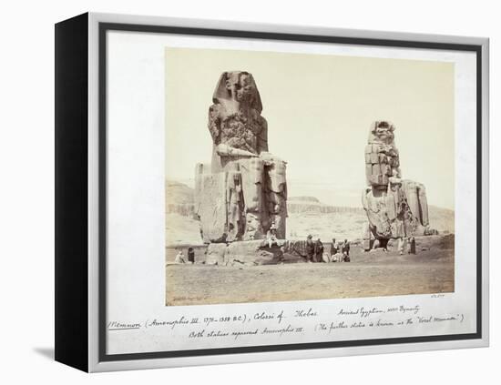 The Colossi of Memnon, Thebes, Egypt, 1862-Francis Bedford-Framed Premier Image Canvas