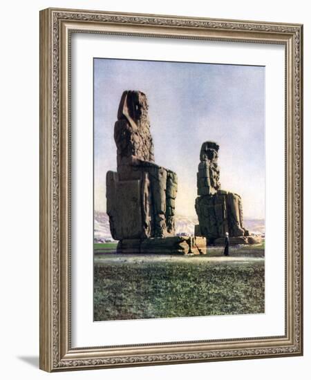 The Colossi of Memnon, Thebes, Egypt, 1933-1934-Donald Mcleish-Framed Giclee Print