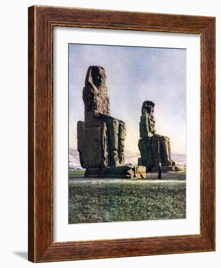 The Colossi of Memnon, Thebes, Egypt, 1933-1934-Donald Mcleish-Framed Giclee Print