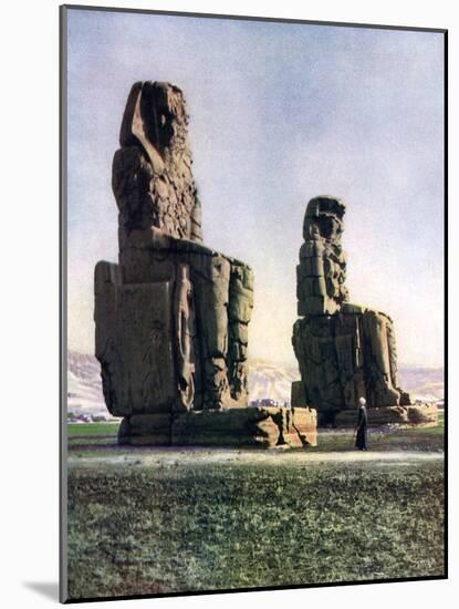 The Colossi of Memnon, Thebes, Egypt, 1933-1934-Donald Mcleish-Mounted Giclee Print