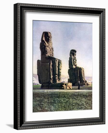 The Colossi of Memnon, Thebes, Egypt, 1933-1934-Donald Mcleish-Framed Giclee Print