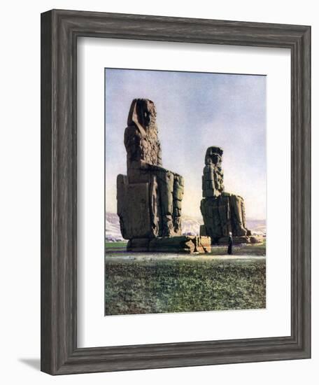 The Colossi of Memnon, Thebes, Egypt, 1933-1934-Donald Mcleish-Framed Giclee Print