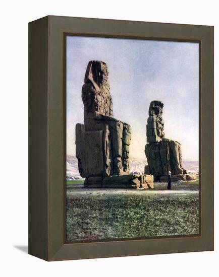 The Colossi of Memnon, Thebes, Egypt, 1933-1934-Donald Mcleish-Framed Premier Image Canvas