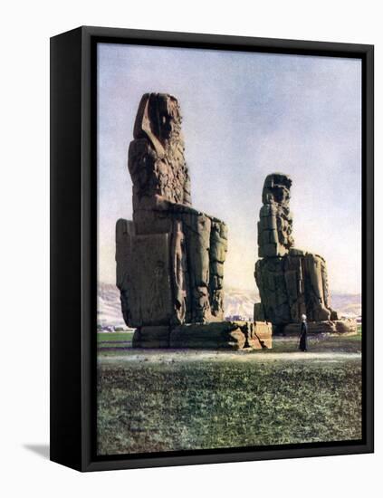 The Colossi of Memnon, Thebes, Egypt, 1933-1934-Donald Mcleish-Framed Premier Image Canvas