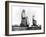 The Colossi of Memnon, Thebes, Nubia, Egypt, 1887-Henri Bechard-Framed Giclee Print