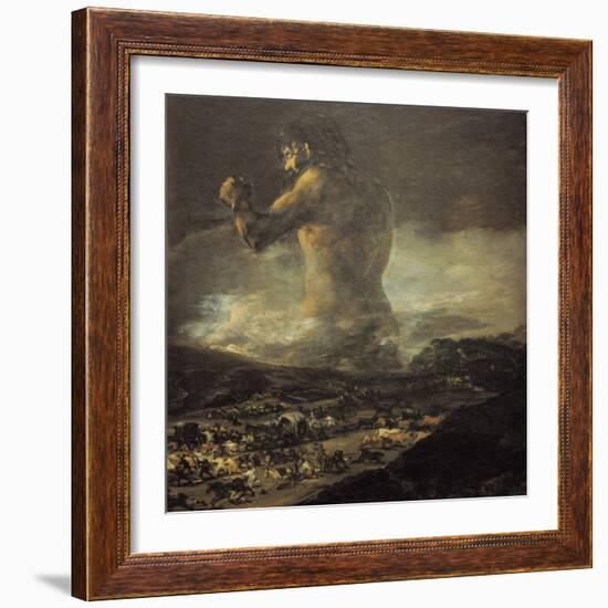 The Colossus-Francisco de Goya-Framed Art Print