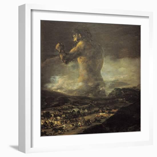 The Colossus-Francisco de Goya-Framed Art Print