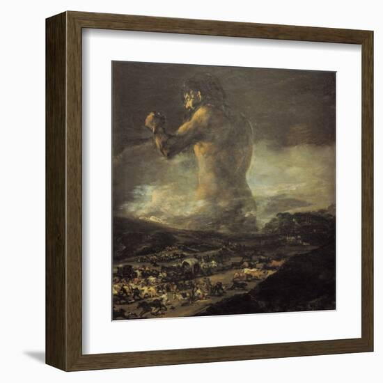 The Colossus-Francisco de Goya-Framed Art Print