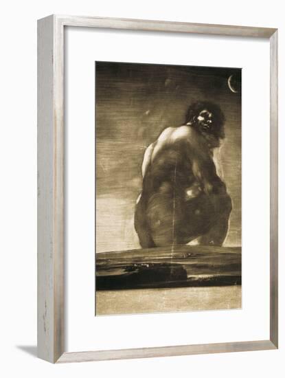 The Colossus-Francisco de Goya-Framed Art Print