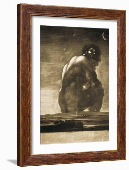 The Colossus-Francisco de Goya-Framed Art Print