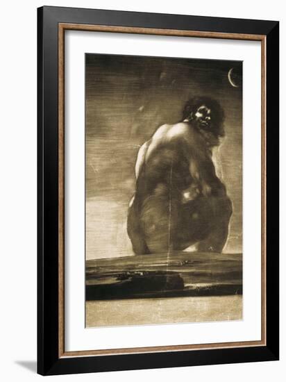 The Colossus-Francisco de Goya-Framed Art Print