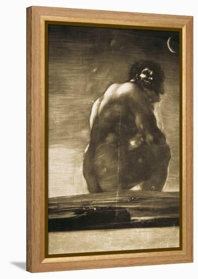 The Colossus-Francisco de Goya-Framed Stretched Canvas