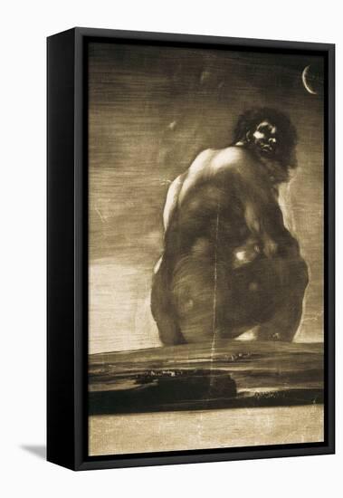 The Colossus-Francisco de Goya-Framed Stretched Canvas