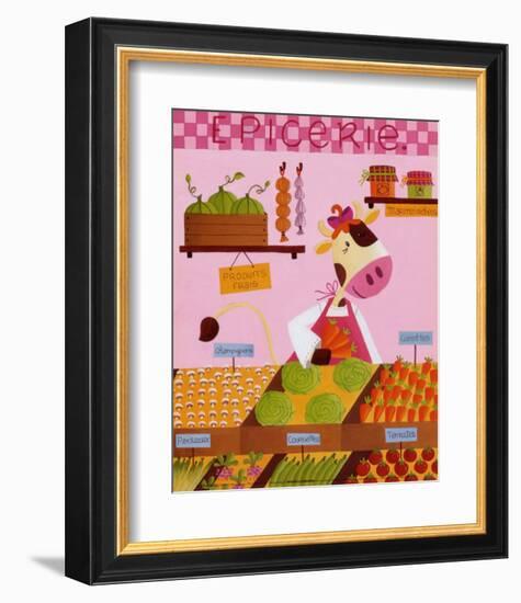 The Colour Shop-Ibrahima-Framed Art Print